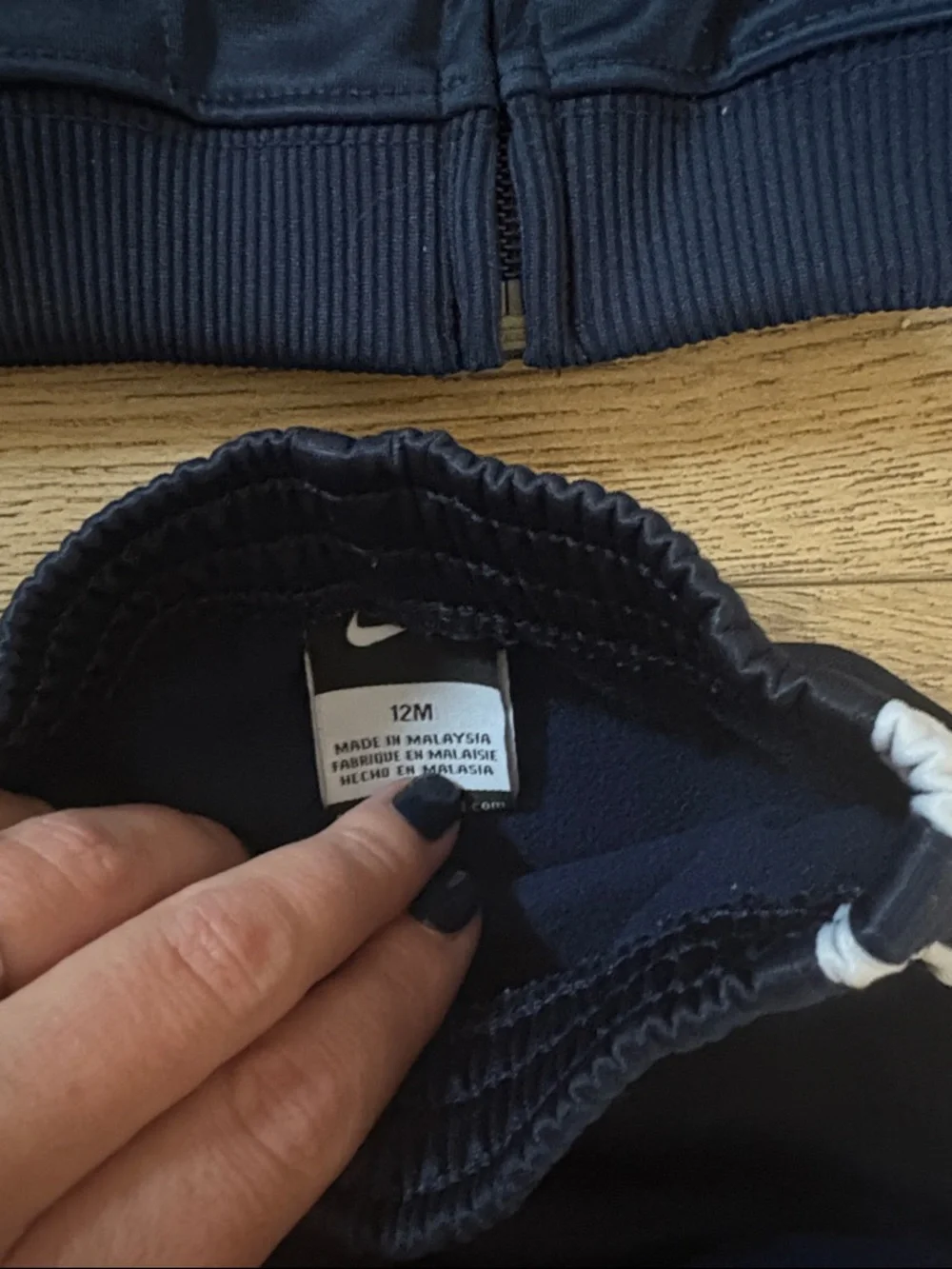 Nike Navy and White Kids Track Jacket & Pants Set - Picture 5 of 5